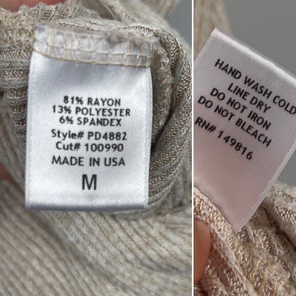 LBLC The Label Samantha High Waisted Ribbed Jumpsuit in Oatmeal Beige Revolve M - Picture 12 of 16